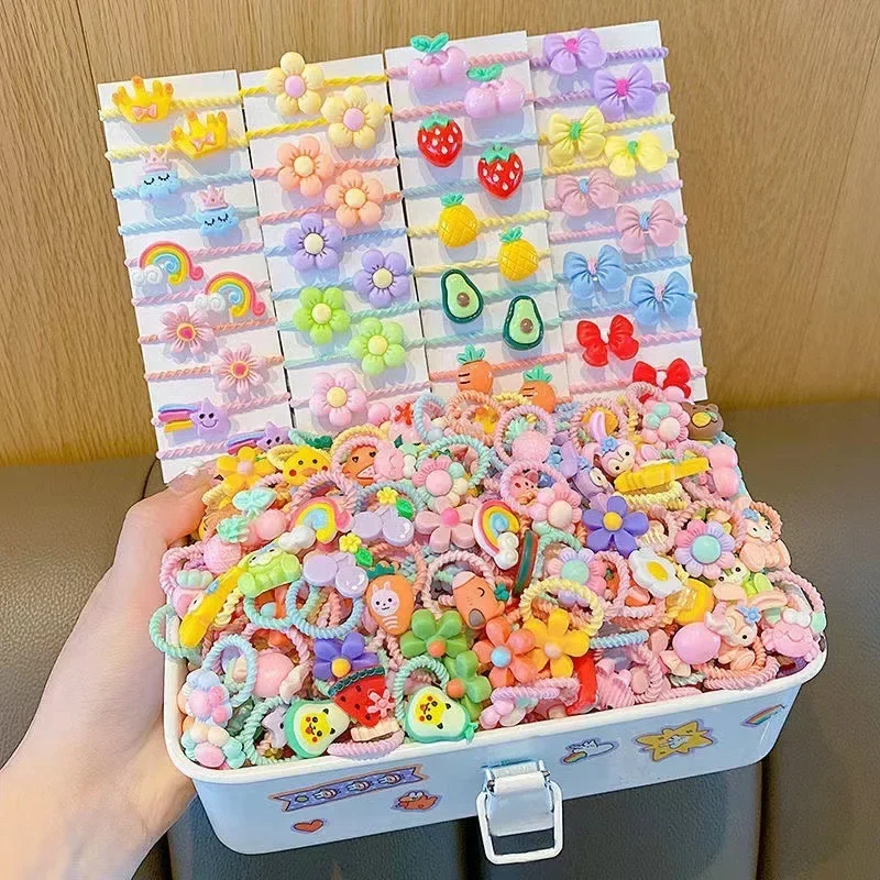 Bandas elásticas para el pelo infantiles con dibujos animados