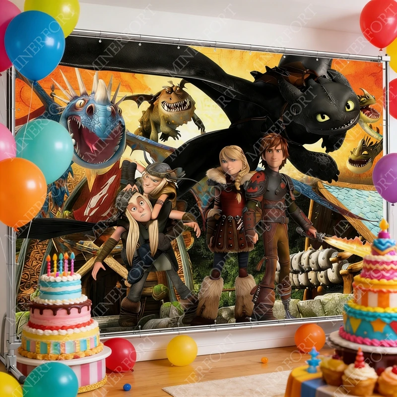 Tela decorativa para pared Cómo entrenar a tu dragón resistente - imagen 3