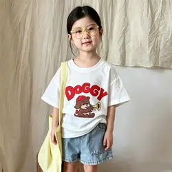 Camiseta bebé manga corta cuello redondo estampado dibujos verano