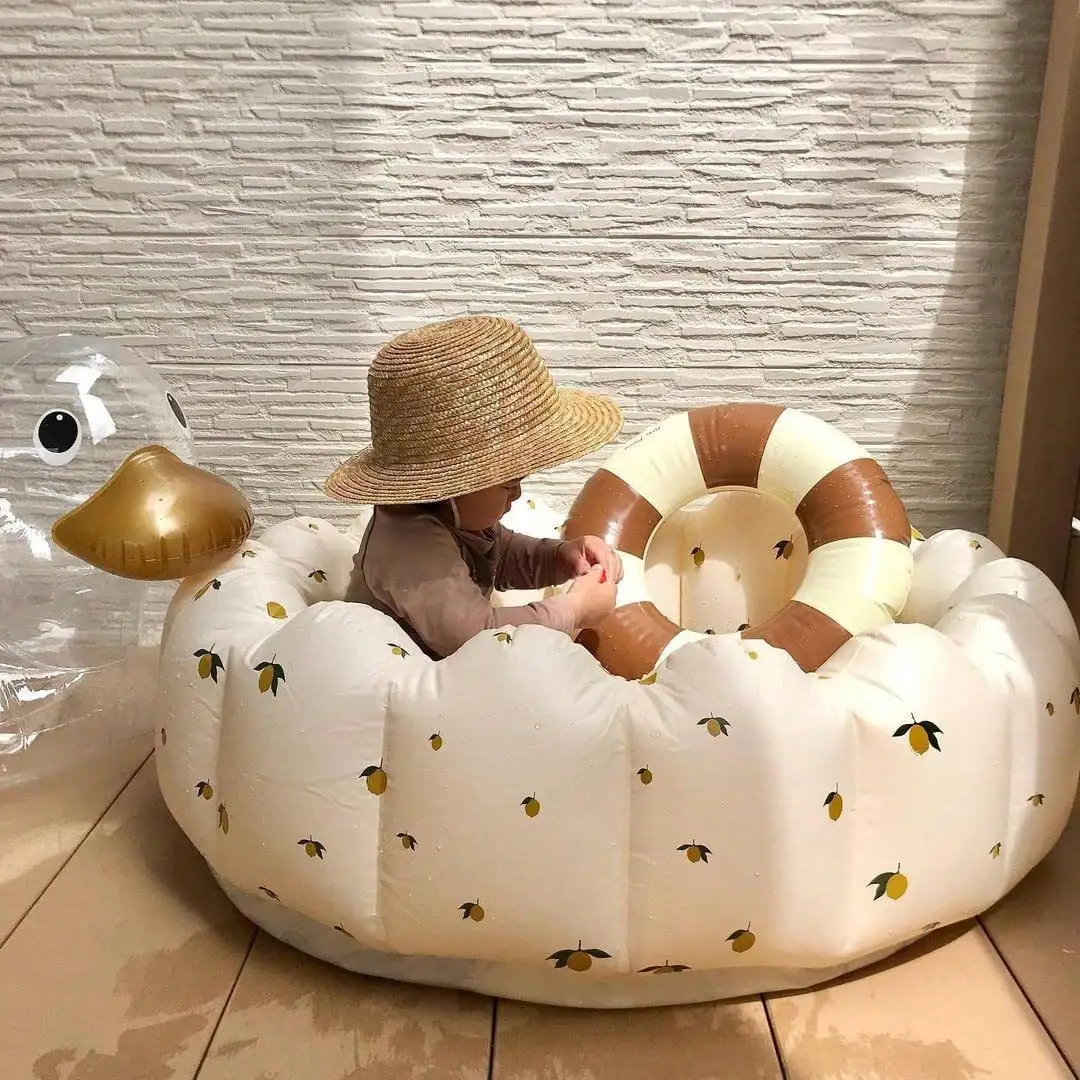 Bañera inflable para bebé con respaldo y asiento portátil - imagen 3