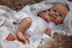 Juliette Reborn – Muñeca realista para coleccionista con cara dulce y pelo pintado a mano