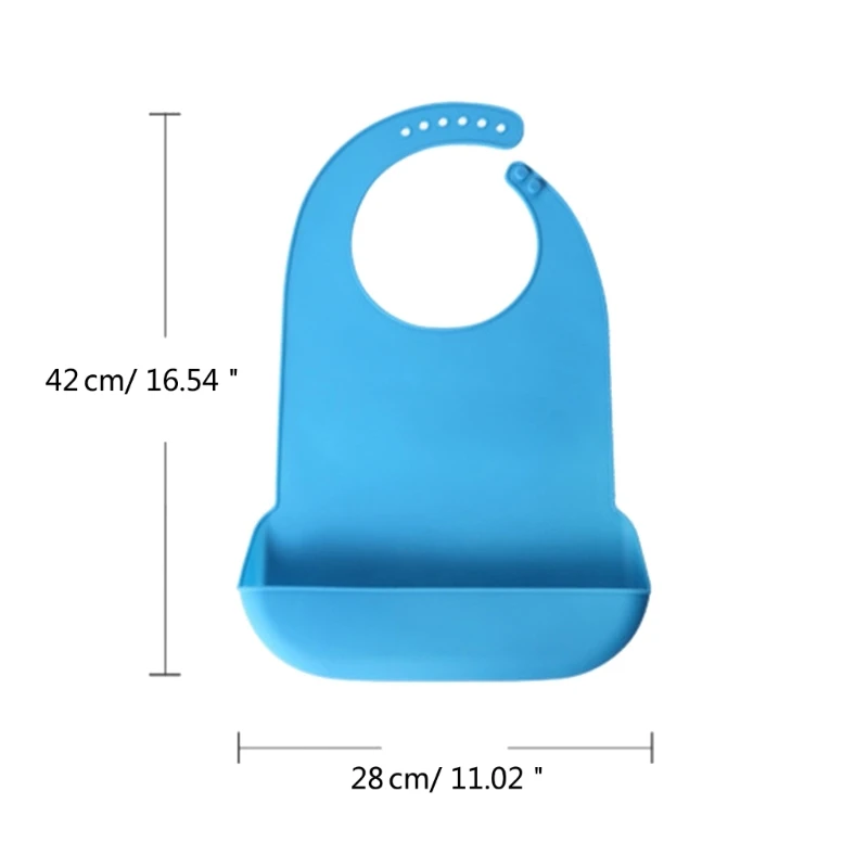 Babero de silicona impermeable para alimentación del adulto - imagen 2