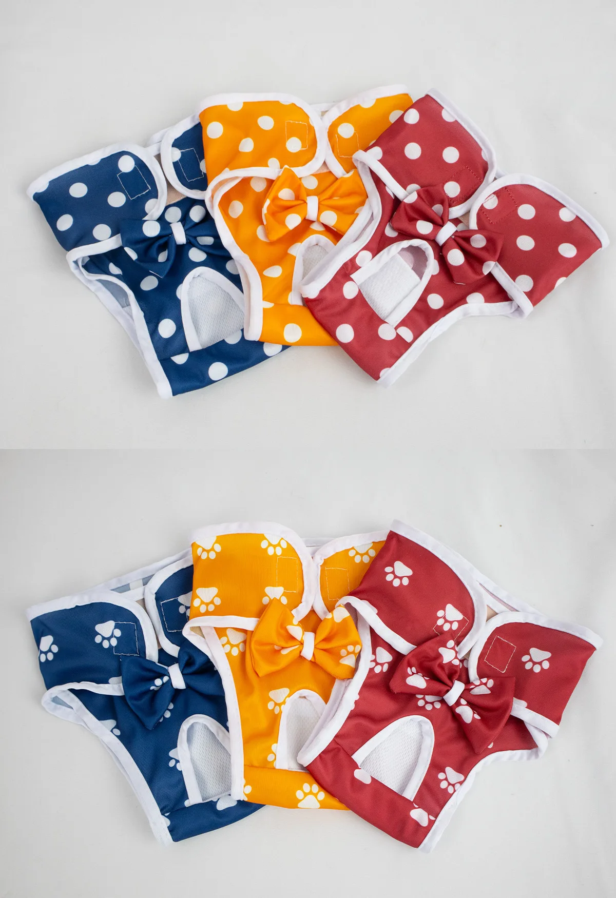 Pañales reutilizables con diseño huella suaves para bebé - imagen 5