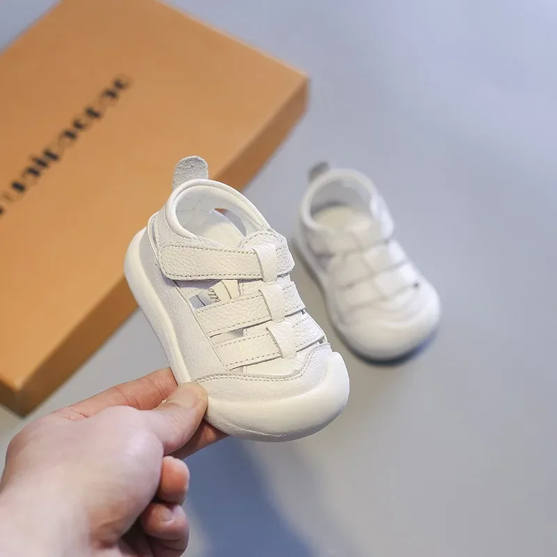 Sandalias de cuero para bebés con suela suave - verano cómodo - imagen 2