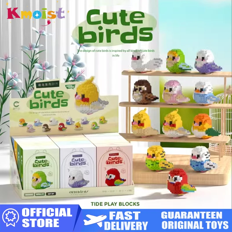 Bloques de construcción para montaje con pájaros, niños y niñas - imagen 3