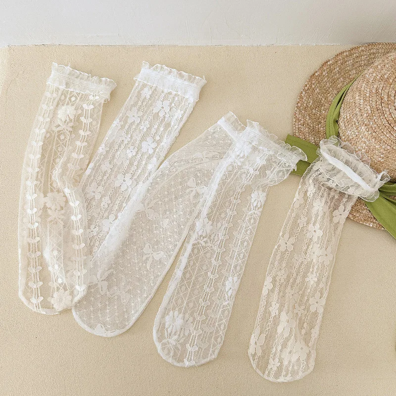 Calcetines de verano transpirables con bordado de corazón para niños - imagen 3