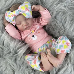 Muñeca reborn Levi artesanal 3D de silicona, vinilo y tela
