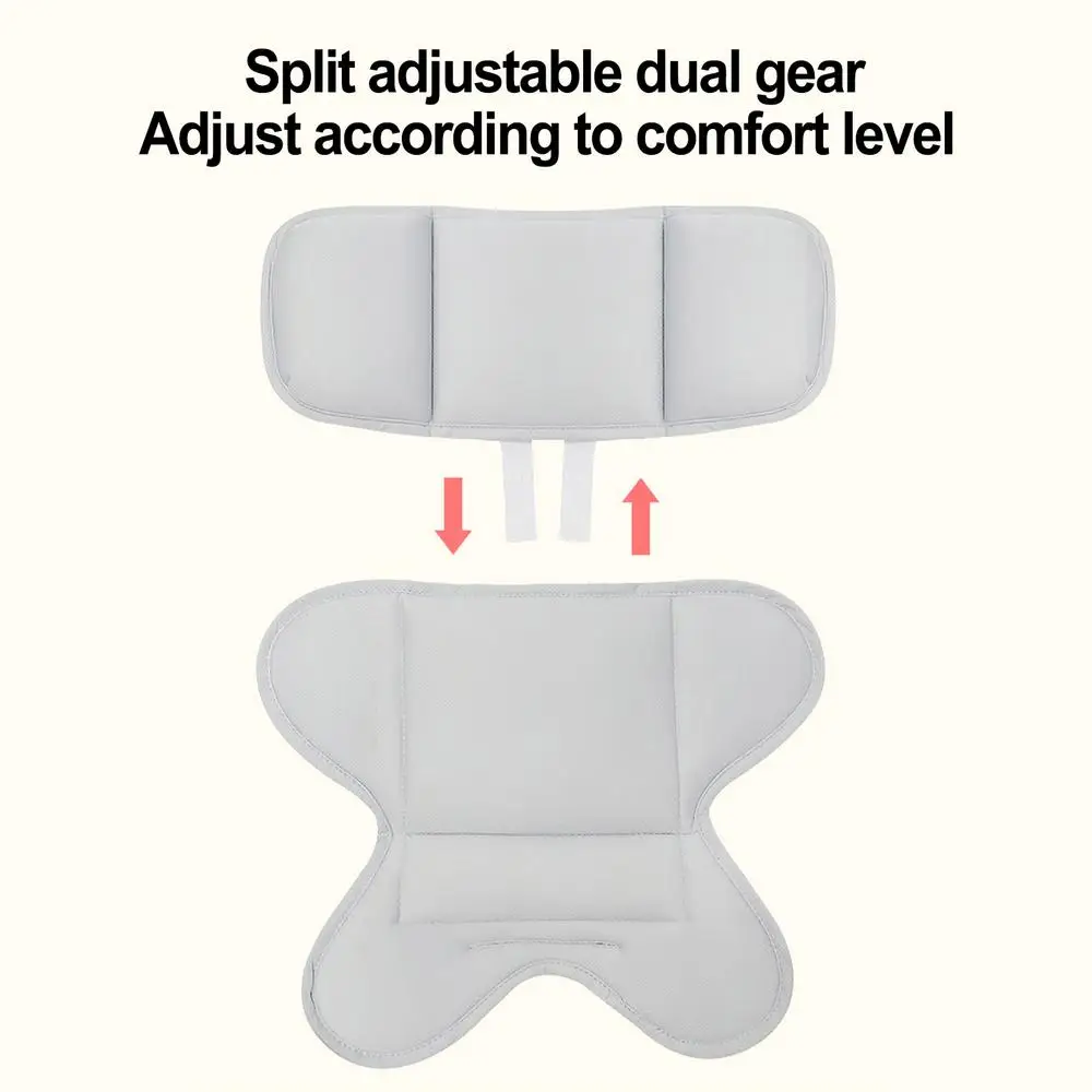 Soporte para cabeza de bebé en coche negro gris