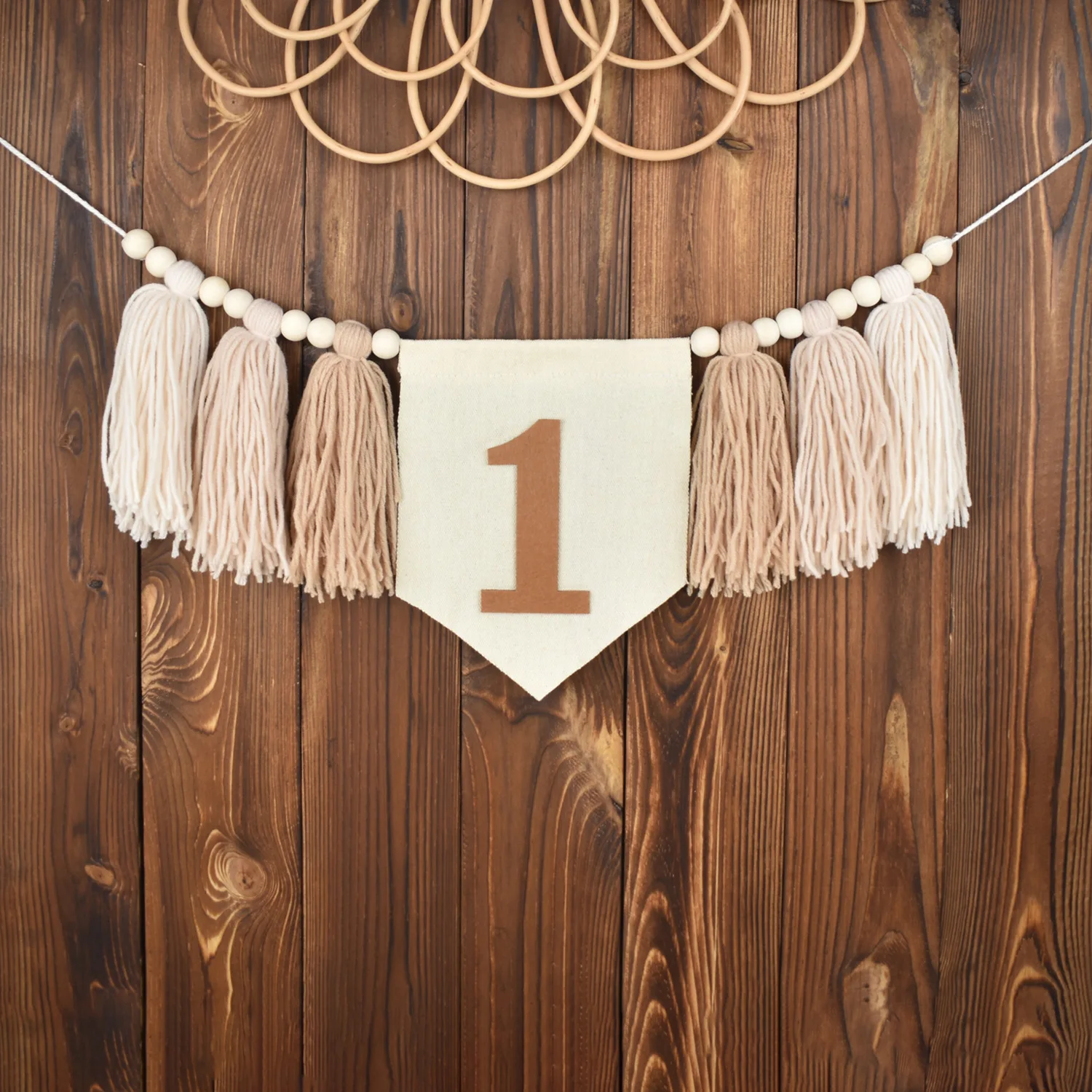 Banderines bohemios para primer cumpleaños – Decoración infantil - imagen 4