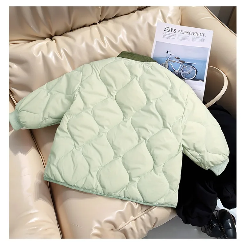 Abrigo de plumón infantil cálido con capucha para invierno - imagen 5