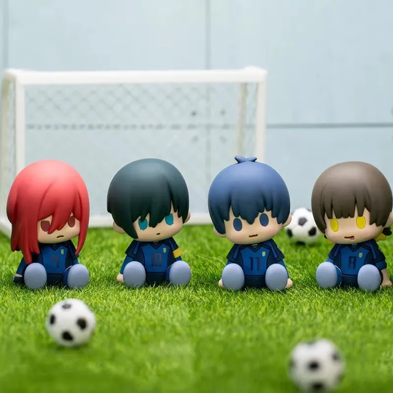 Figura chibi Blue Lock con cabeza inclinable, adorno de escritorio