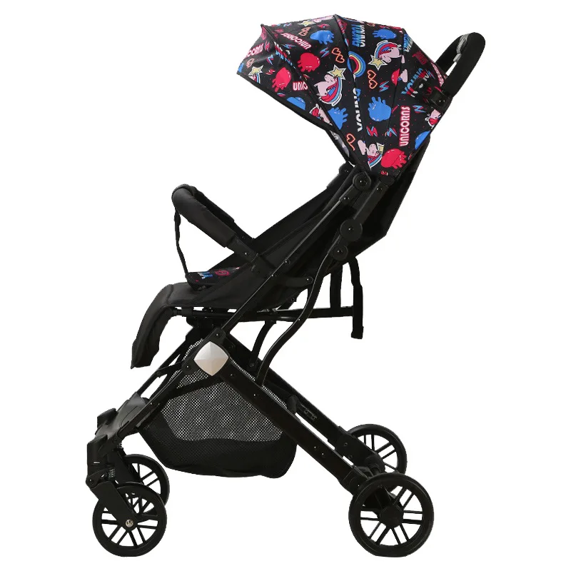 Cochecito de bebé ligero plegable universal con respaldo alto - imagen 4