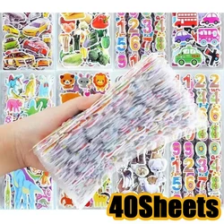 Pegatinas de PVC con relieve y burbujas para decorar cuadernos