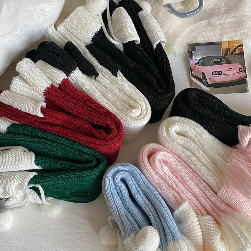Zoete Strik polainas tejidas lisas estilo Lolita para niña - imagen 2