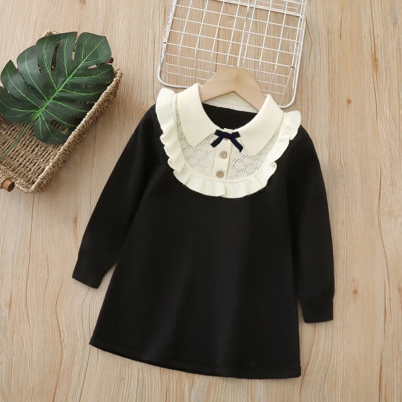 Milancel vestido de punto para niña con colores combinados - imagen 4