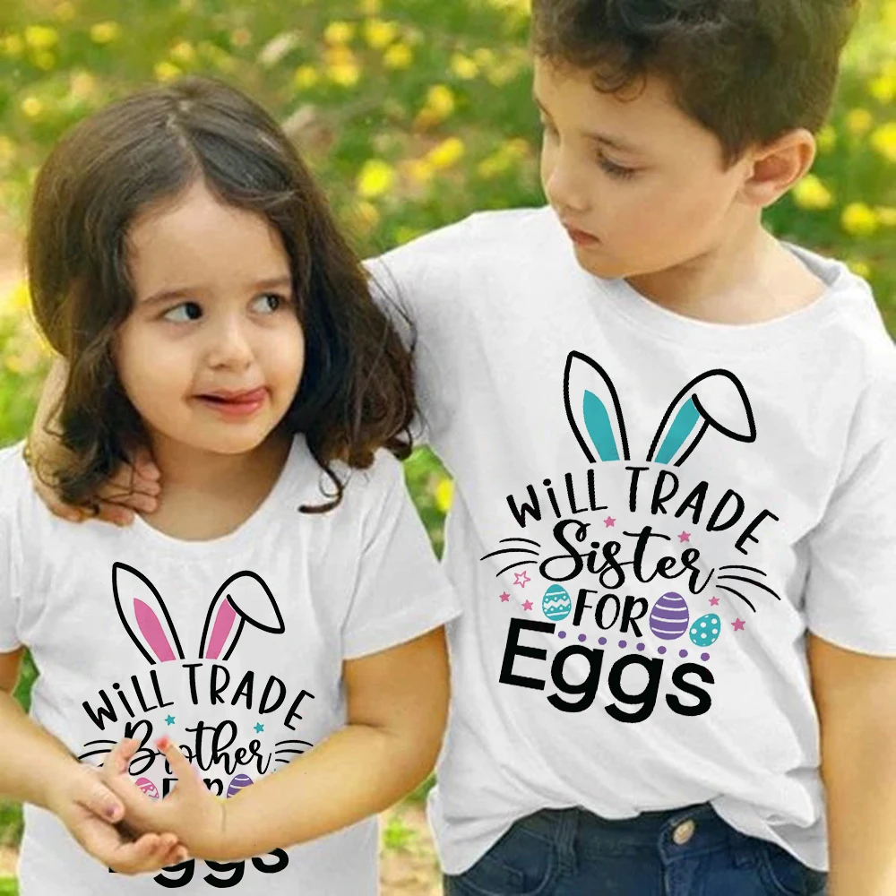 Camiseta de Pascua con conejito para niños - imagen 4