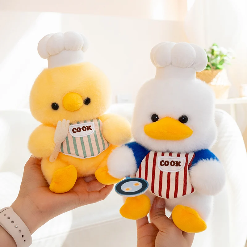 Peluches de animales con look de chef
