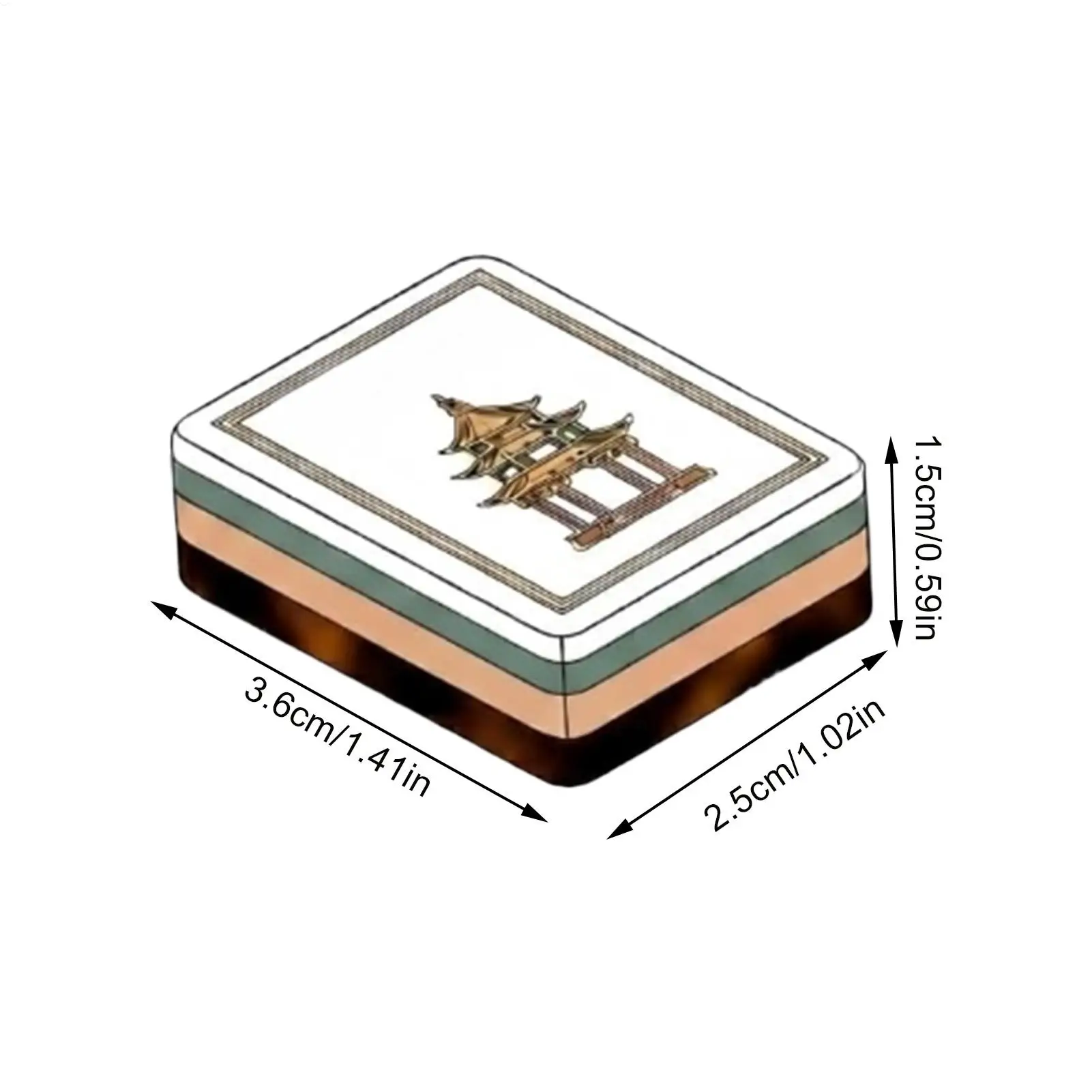 Juego de mahjong de acrílico grabado con dados para familia - imagen 5