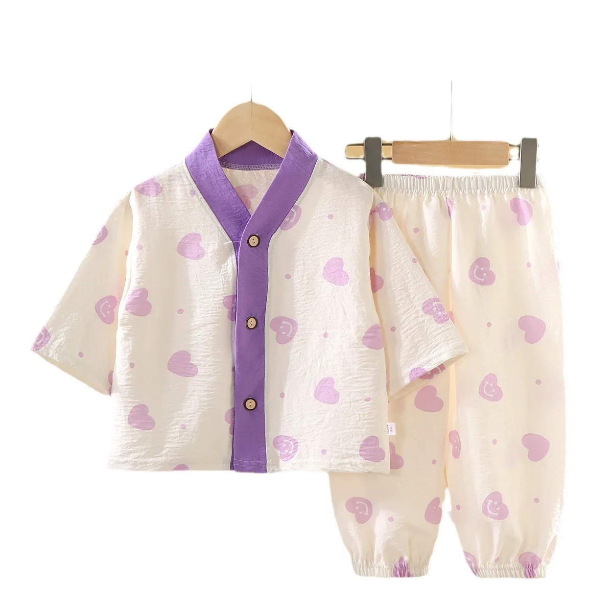 Pijama infantil de verano estampado – Fresco y cómodo para casa - imagen 4