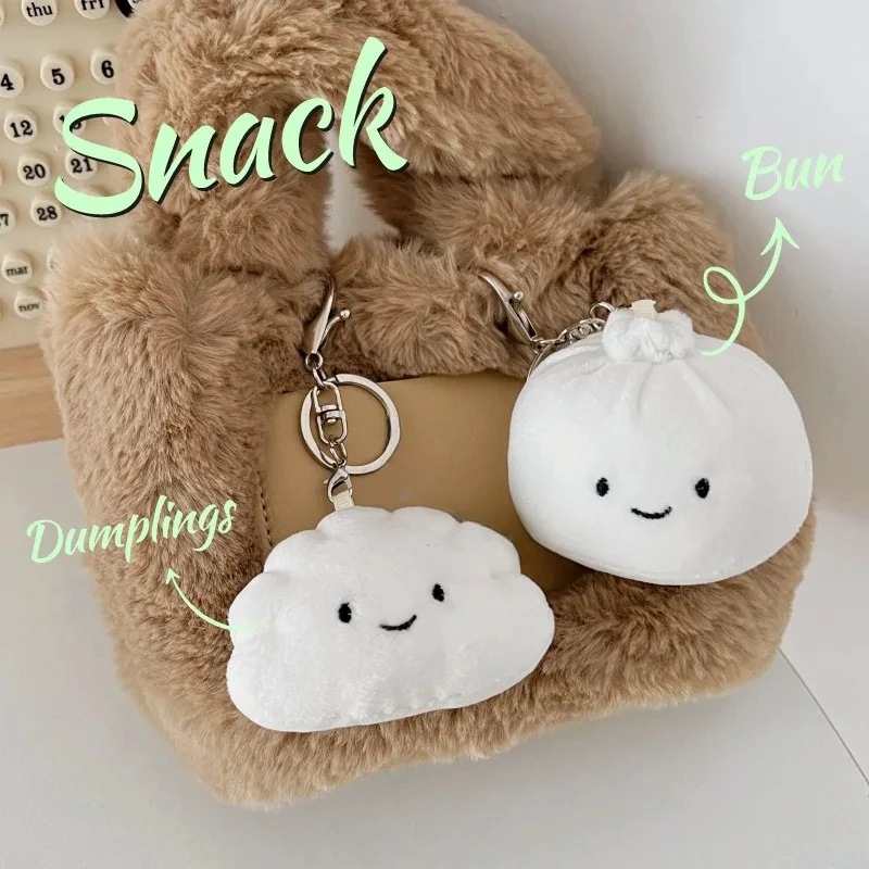 Llavero peluche Dumpling – Muñeco decorativo para bolsa - imagen 2