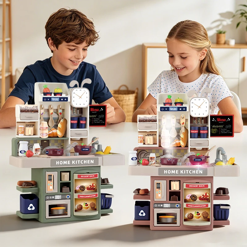 Juego de cocina infantil con utensilios de imitación y luces - imagen 4