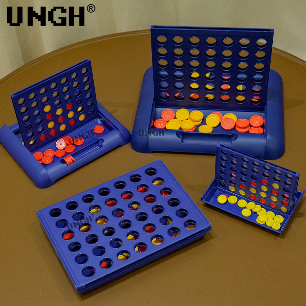 UNGH juego de mesa plegable familiar Conecta cuatro – clásico - imagen 3
