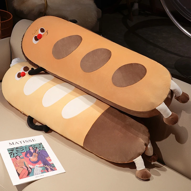 Almohada peluche con forma de pan para niños – suave y acogedora - imagen 4