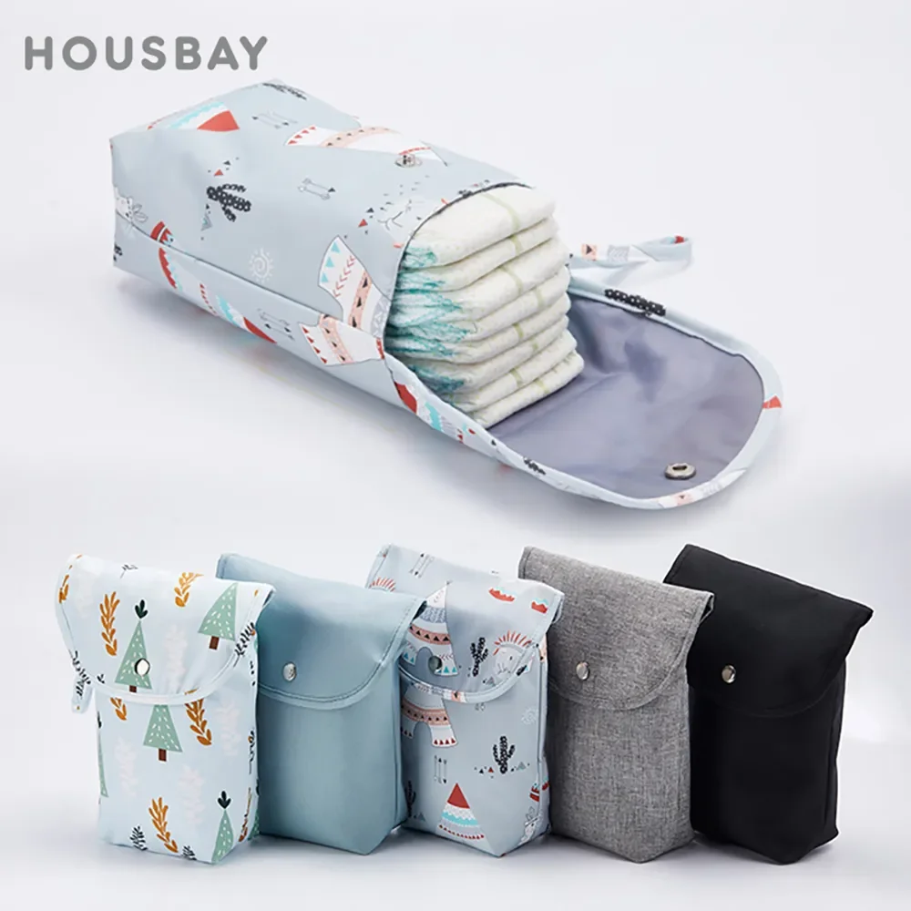 Bolsa portapañales impermeable reutilizable para bebé