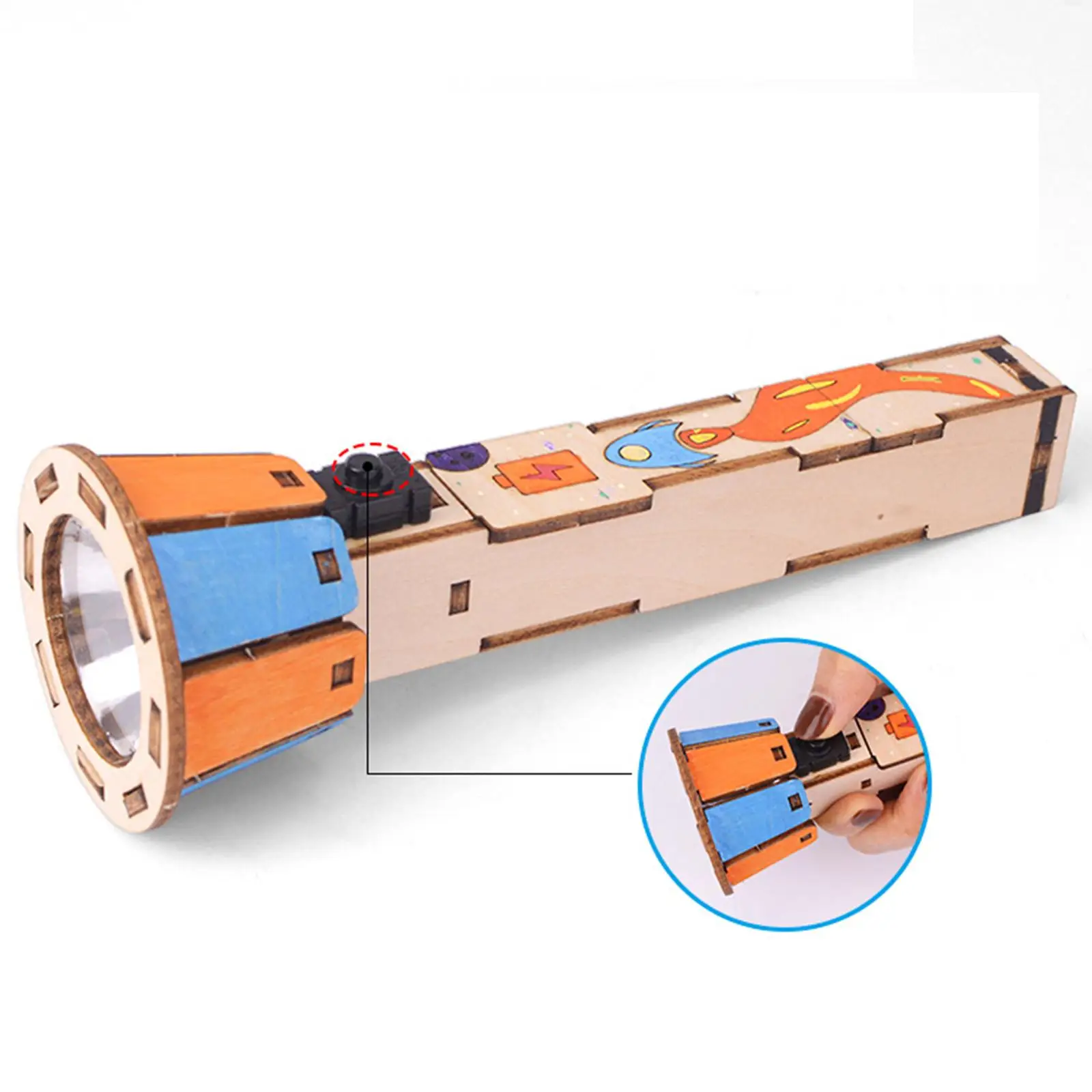 Linterna de madera puzzle para montar, juguete educativo