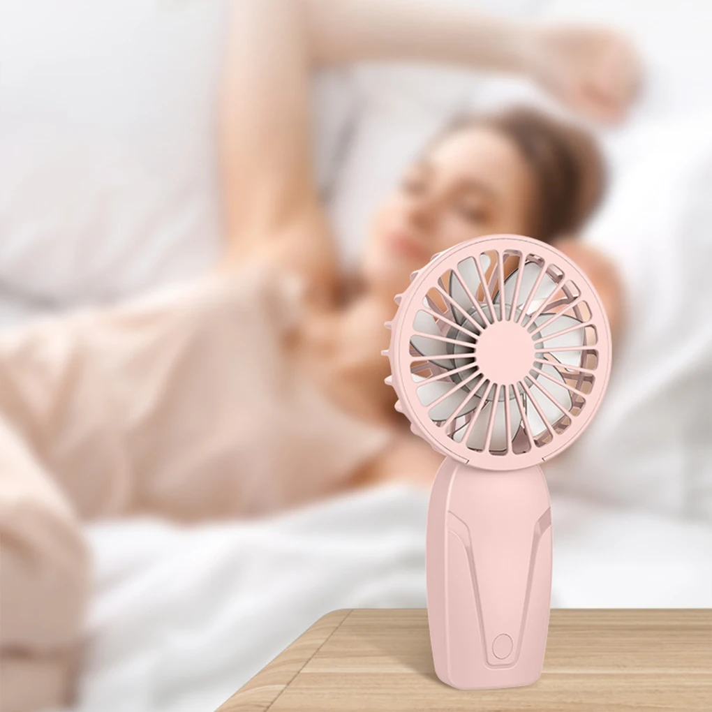 Ventilador portátil recargable USB de mano para viajes al aire libre - imagen 2