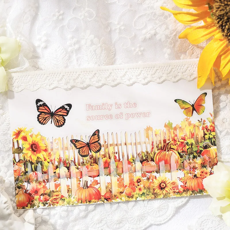 Pegatinas transparentes PET impermeables con flores fantasía - imagen 4