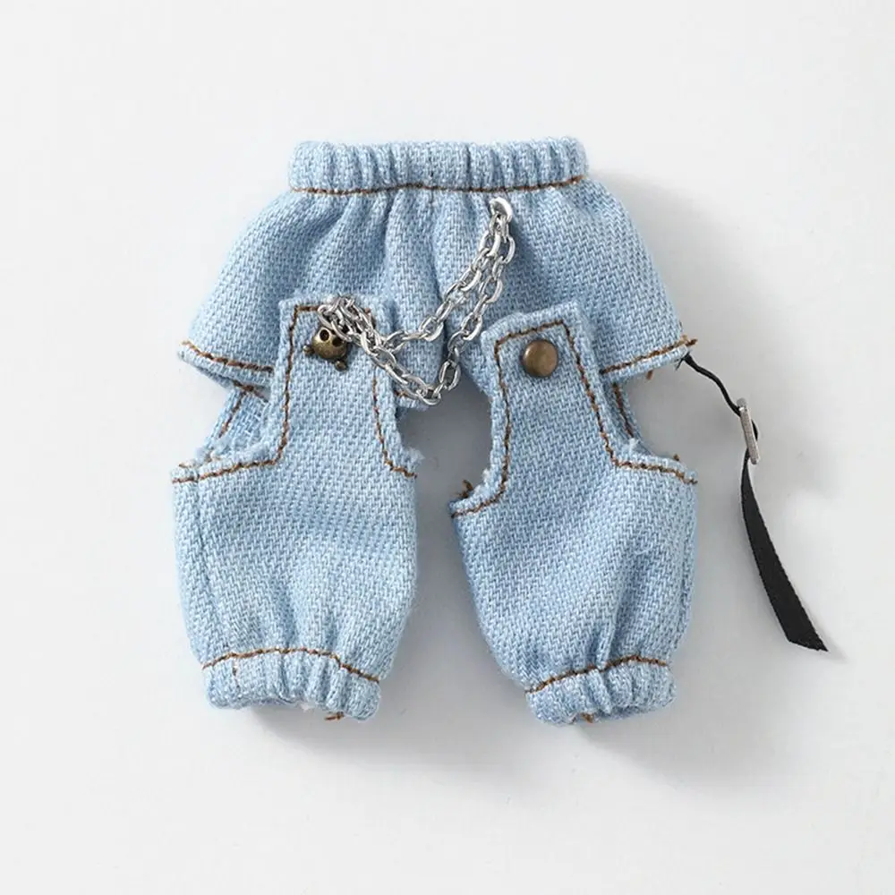 Pantalones vaqueros para muñecas OB11 y mallas con cadena
