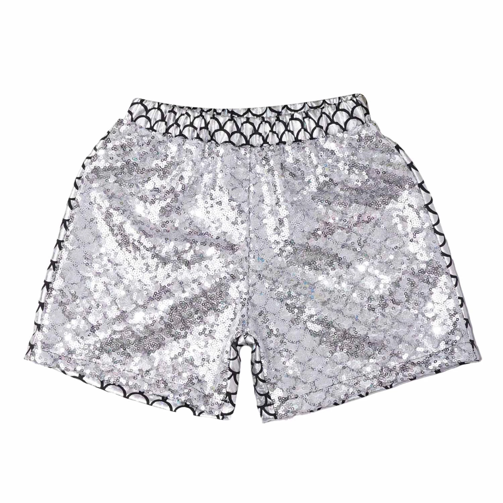 Pantalones cortos de baile niña Jazz y Hip Hop lentejuelas metálicas - imagen 3