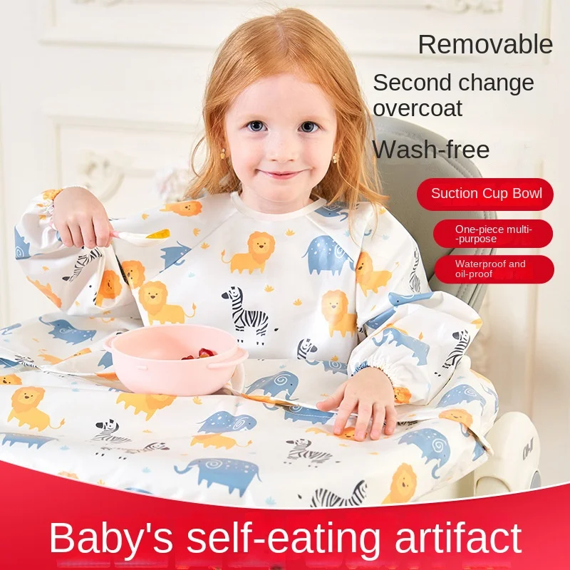 Babero impermeable de silicona para bebés