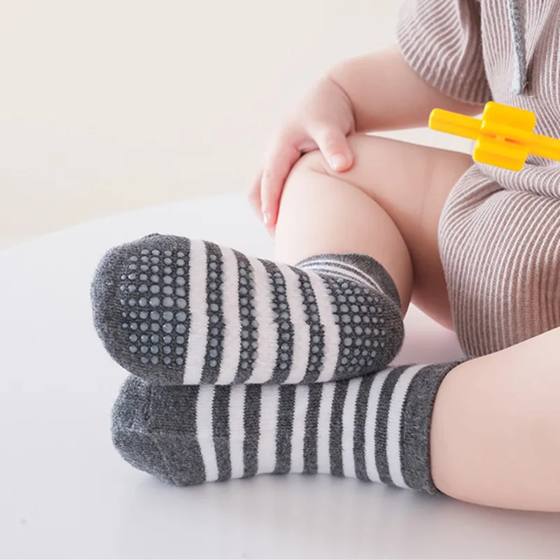 Calcetines náuticos para niños de algodón antideslizantes confortables - imagen 4