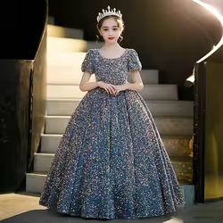 Vestido de fiesta con lentejuelas para niña – Ideal en celebraciones