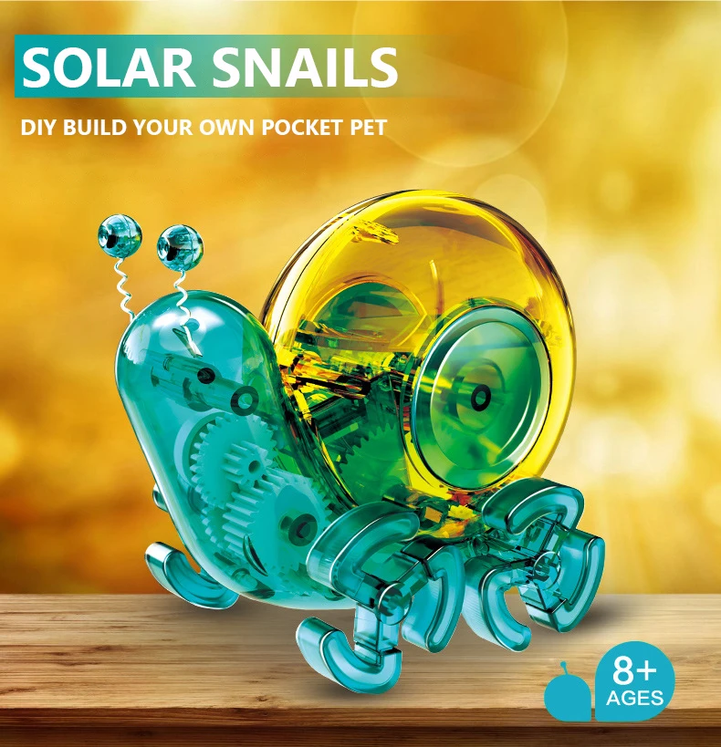Juguete solar educativo: coche de caracol con energía limpia - imagen 2