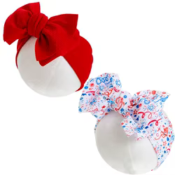 Diademas con lazo para ninas - Bandera USA para fiestas infantiles