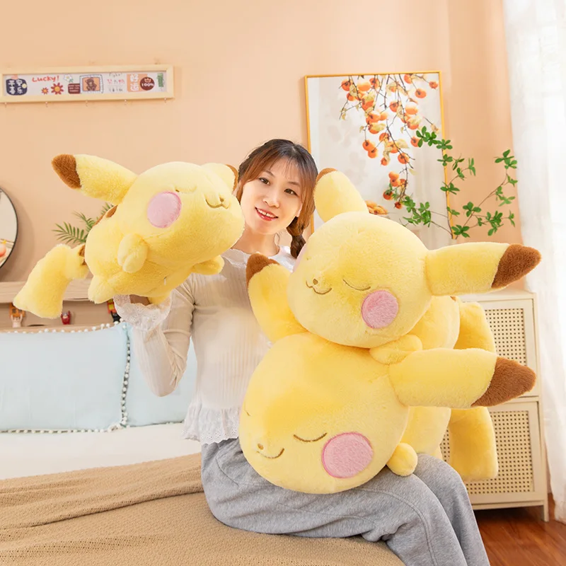 Peluche de Pikachu dormido estilo caricatura, suave y cómodo - imagen 4
