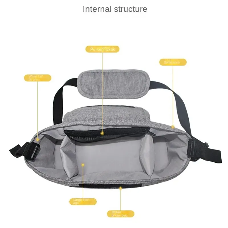 Bolsa porta-pañales gran capacidad para cochecito de bebé - imagen 2