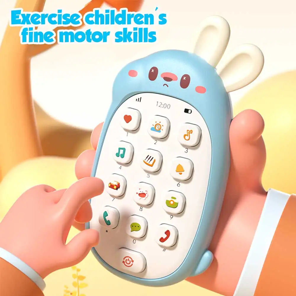 Teléfono de juguete infantil con música y sonidos Montessori - imagen 4