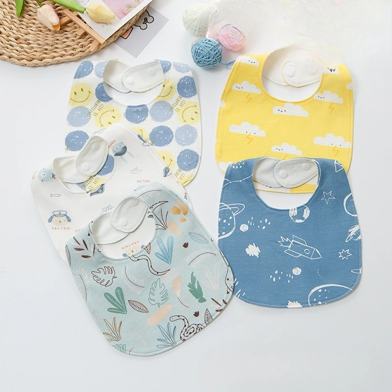 Baberos para bebé en forma de U absorbentes de algodón suave - imagen 5