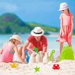 Juguete de arena para playa: juego de cubo y palas sensorial