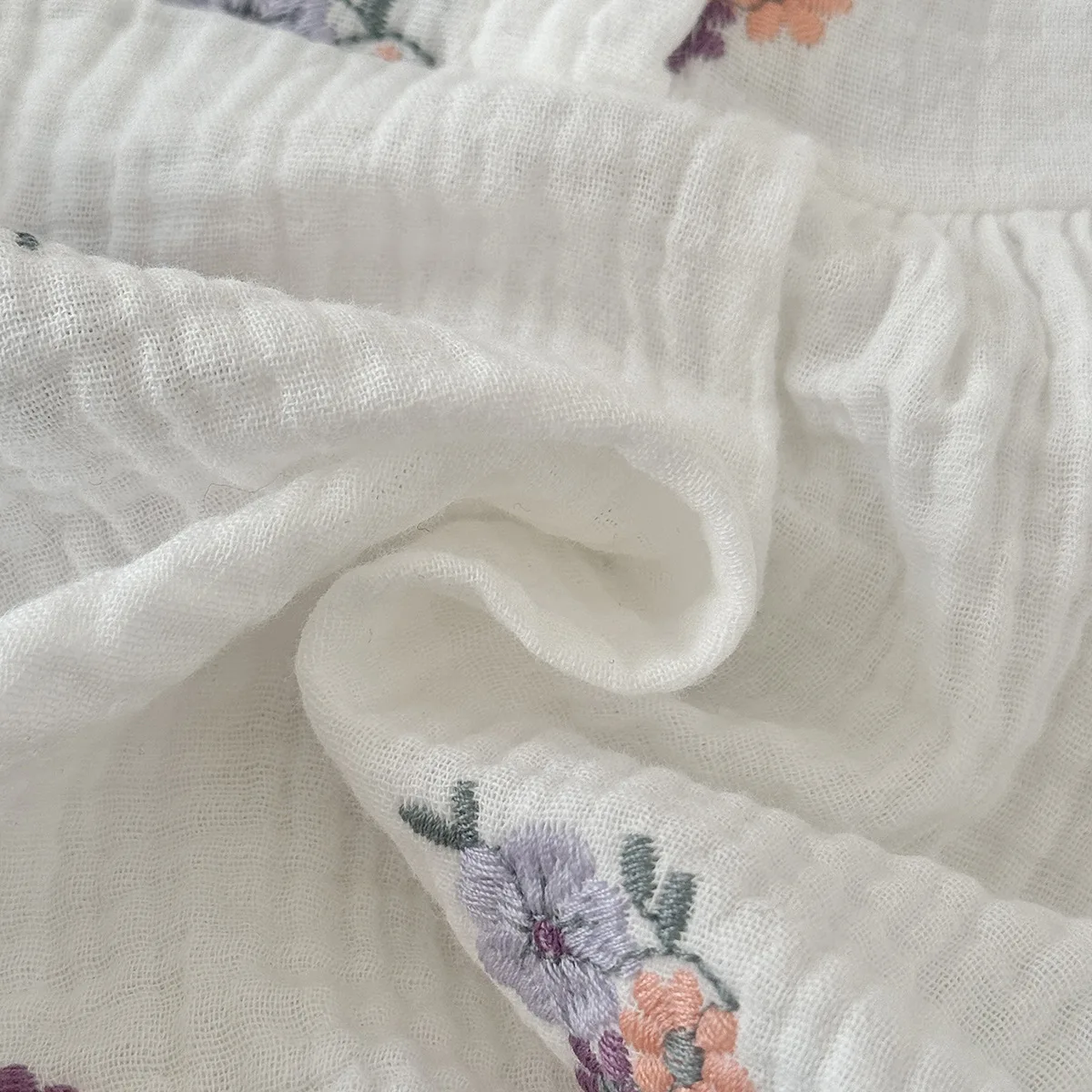 MILANCEL Body de verano bebé con flores bordadas para niña - imagen 5