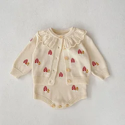MILANCEL Conjunto niña otoño bordado con tirantes