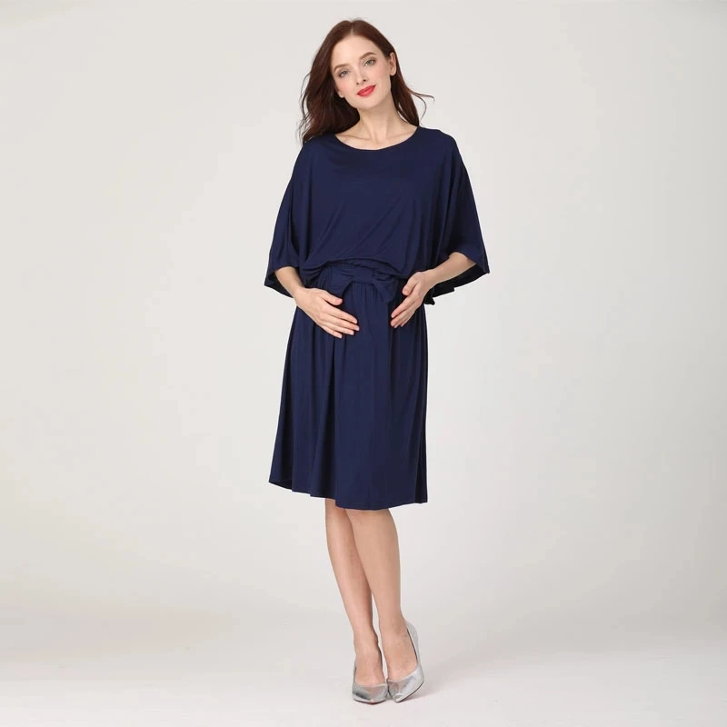 Vestido de maternidad para lactate – Emotion Moms jersey elástico suave - imagen 5