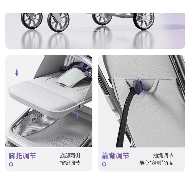 Carrito plegable ligero de bebé, ideal para viajar en avión - imagen 5