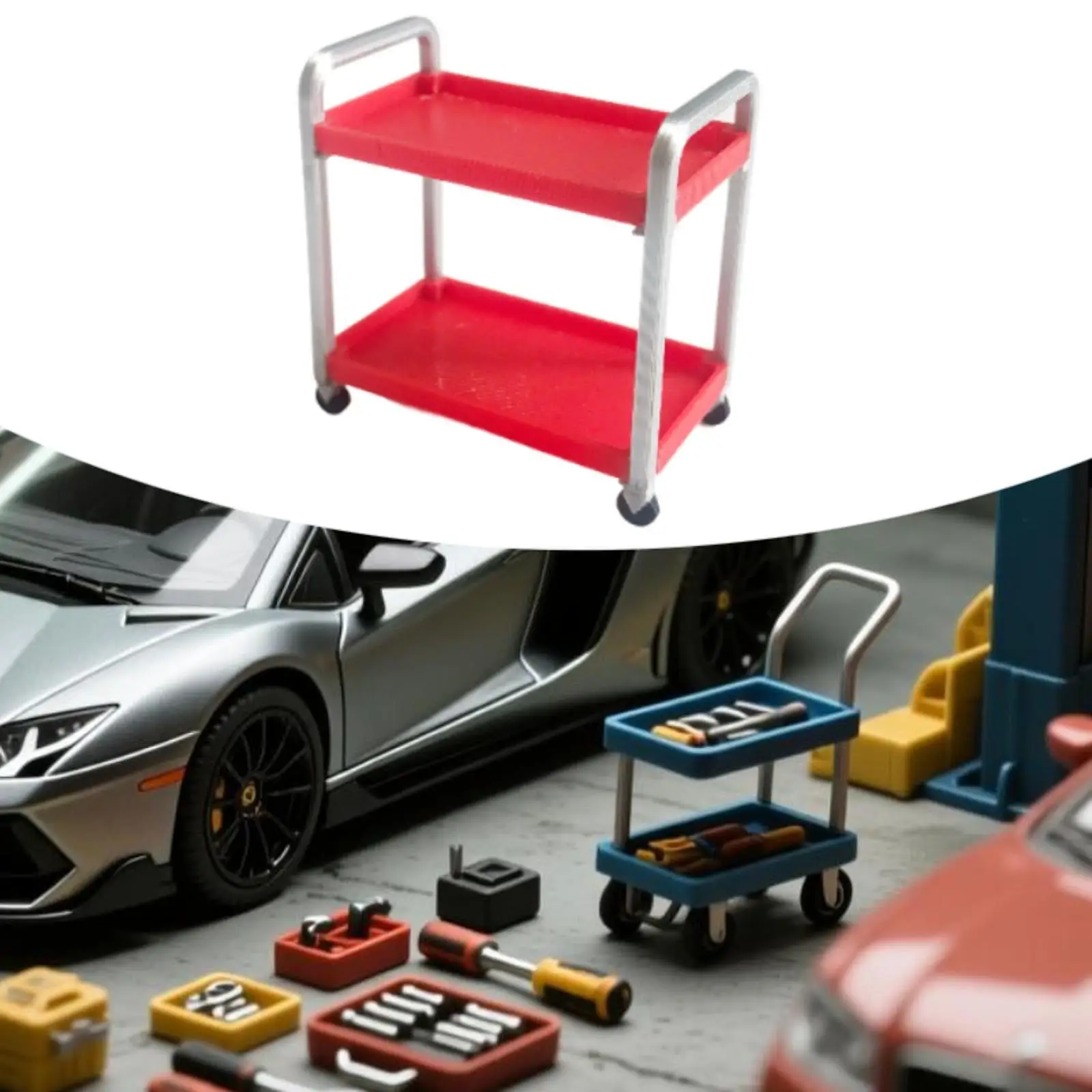 Carrito de herramientas modelo Classic Crafts Creative en miniatura - imagen 3