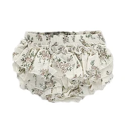 Falda tutú floral doble capa con pantalón corto de algodón