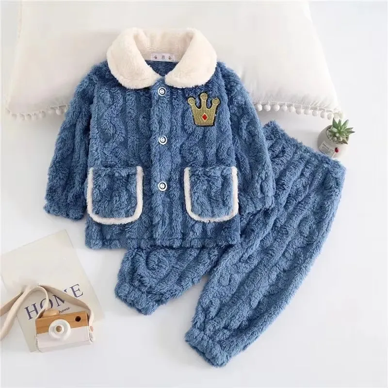 Pijama de franela para niños invierno – Conjunto dos piezas - imagen 5